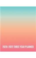 2020-2022 Three Year Planner: 36 Month Yearly Planner Monthly Calendar View with Note Pages & To Do Lists V1