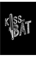 Kiss bat: 6x9 baseball - grid - squared paper - notebook - notes