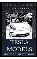 Tesla Models Adult Coloring Book