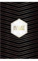 Bullet Journal: Gorgeous Gold Trendy Bullet Journal - 120-Page 1/2 Inch Dot Grid Pretty Gold Notebook - 6 X 9 Perfect Bound Softcover
