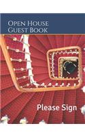 Open House Guest Book: Real Estate Professional Open House Guest Book with 24 Pages Containing 300 Signing Spaces for Guests(4 Open House Guest Book 24 Pages)