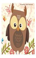 Summer Owl Journal: Brown Owl Summer Activity Gift Notebook For Girls