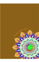Blank Diary book: 7 x 10, 100 Pages, Unique Mandala Designs for Cover, Blank book, Recipe, Planner, Journal to Write in Classic Notebook Ruled Diary for Men Women Wri