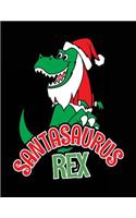 Santasaurus Rex: Blank Lined Notebook Journals