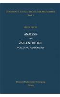 Analysis Und Zahlentheorie