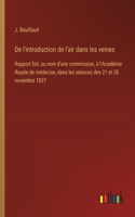 De l'introduction de l'air dans les veines