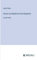 Historie van Mejuffrouw Sara Burgerhart