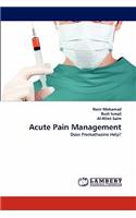 Acute Pain Management