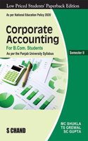 Corporate Accounting for B.Com Students Semester II : As per the Panjab University Syllabus NEP 2020