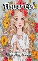 Flower Girl Coloring Book