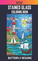 New Stained Glass Coloring Book