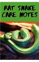 Rat Snake Care Notes: Customized Easy to Use, Daily Pet Snake Accessories Care Log Book to Look After All Your Pet Snake's Needs. Great For Recording Feeding, Water, Heal