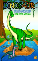 Dinosaurs Coloring Book For kids ages 4-8