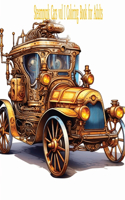 Steampunk Coloring Pages Cars vol I: a coloring book for young adults