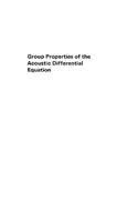 Group Properties of the Acoustic Differential Equation