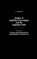 Origins of Legislative Sovereignty and the Legislative State