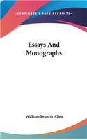 Essays And Monographs: (English)