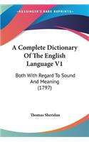 Complete Dictionary Of The English Language V1