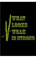 What looks weak is strong: Notebook Journal Diary 110 Lined pages