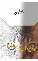 Cats: Beautiful Coloring Pages with Cats, Drawings, for Adults and for Girls