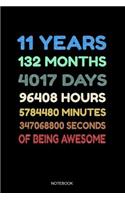 11 Years of Being Awesome Notebook