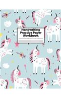 Handwriting Practice Paper Workbook