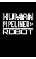 Human Pipeliner > Robot: Blank Lined Journal
