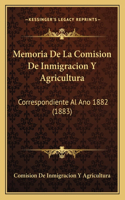 Memoria De La Comision De Inmigracion Y Agricultura: Correspondiente Al Ano 1882 (1883)(Spanish)