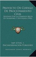 Proyecto De Codigo De Procedimiento Civil