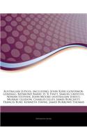 Articles on Australian Judges, Including: John Kerr (Governor-General), Redmond Barry, H. V. Evatt, Samuel Griffith, Ninian Stephen, John Moore (Austr