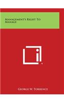 Management's Right to Manage