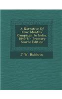 A Narrative of Four Months' Campaign in India, 1845-6