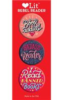 Rebel Reader 3 Badge Set