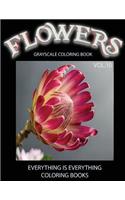 Flowers, The Grayscale Coloring Book Vol.10