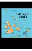 Map of Galapagos Islands Journal: 150 Page Lined Notebook/Diary