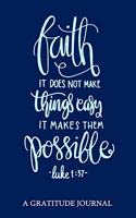 Faith It Does Not Make Things Easy It Makes Them Possible, Luke 1