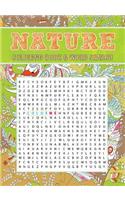 Nature Coloring Book & Word Search