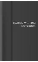 Classic Writing Notebook: Notebook 5,5x8,5 grid 110 pages