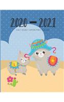 Daily Planner 2020-2021 Llama 15 Months Gratitude Hourly Appointment Calendar