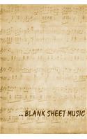 ... Blank Sheet Music Notebook on music notes background: A Journal Gift for Music Lovers, Lined Journal for a Birthday Gift for Boys and Girls, 6*9 Lined Diary Notebook, Journal or Planner and Gift with 12
