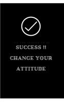The Notebook of SUCCESS 2020 !! Change your attitude
