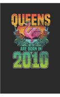 Queens Are Born In 2010: Graph Paper Notebook - Birthday Gift or Anniversary Gift Idea