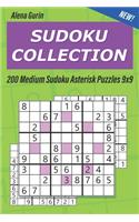 Sudoku Collection: 200 Medium Sudoku Asterisk Puzzles 9x9