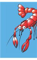 Lobster Composition Notebook: Primary Ruled Notebook Lined School Journal - 110 Pages - 7.5 x 9.25" - Children Kids Girls Boys Teens Women Wide Ruled School Composition Books