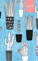 Sketch 110 Pages: Cactus Sketchbook for Kids, Teen and College Students - Succulent Llama Pattern