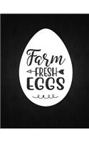 Farm fresh eggs: Recipe Notebook to Write In Favorite Recipes - Best Gift for your MOM - Cookbook For Writing Recipes - Recipes and Notes for Your Favorite for Women