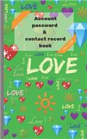 Account password & contact record book