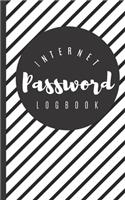 Internet Password Logbook: Password Keeper Username Protection and Log Book Organizer with Alphabet Tabs - Modern Journal with Calligraphy Hand Lettering Design for Email Addr