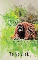 To Do List: Orangutang 8.5x11(16 To Do List)