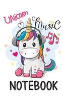 Unicorn Music Notebook
